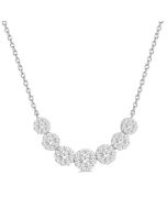Sable Frost Shine Bright Essential Diamond Smile Necklace