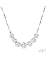 Nocturne Fen Shine Bright Essential Diamond Smile Necklace
