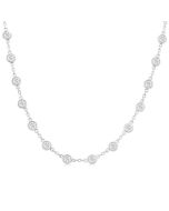 Harrier Bezel Set Diamond Station Necklace