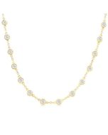 Nova Bezel Set Diamond Station Necklace