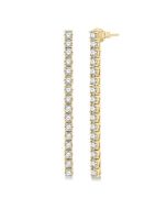 VelVerVel 14K White Gold Diamond Earrings