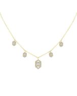 Cypress Sable Dangle Fusion Diamond Necklace