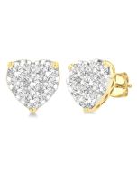 Heart Shape Shine Bright Essential Diamond Earrings