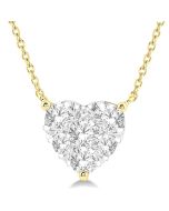 Dahlia Serenade Heart Shape Shine Bright Essential Diamond Pendant