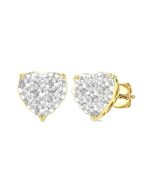 Heart Shape Shine Bright Essential Diamond Earrings