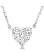 Heart Shape Shine Bright Essential Diamond Necklace