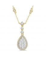 Pear Shape Shine Bright Essential Diamond Necklace