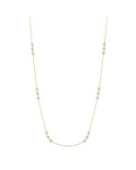 Galatea 3 Stone Diamond Station Necklace