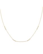 Mallow 3 Stone Diamond Station Necklace