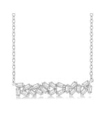 Scatter Baguette Diamond Fashion Necklace