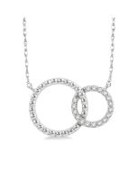 Sabine Serenade Circle Interlock Diamond Fashion Pendant