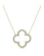 Aurora  Clover Diamond Pendant