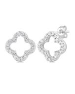 VelValMir 14K White Gold Diamond Fashion Earrings