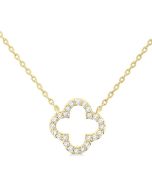 Tamarind  Clover Petite Diamond Fashion Pendant