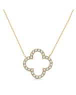 Waverly Thistle Clover Diamond Pendant