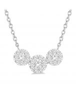 3 Stone Shine Bright Essential Diamond Necklace