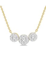 Couture Orion Round Shape Past Present & Future Shine Bright Essential Diamond Necklace