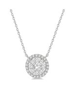 Drift Quorra Round Shape Halo Shine Bright Essential Diamond Pendant