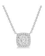 Wynn Wynn Cushion Shape Halo Shine Bright Essential Diamond Pendant