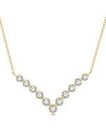 Ballet Violet Chevron Diamond Necklace