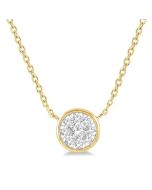 Deneuve Symphony Round Shape Shine Bright Essential Diamond Pendant