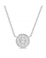 Round Shape Shine Bright Essential Diamond Necklace