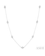 Cascade Blossom Diamond Station Necklace