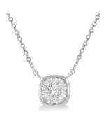 Cushion Shape Shine Bright Essential Diamond Necklace