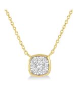 Nyx Vale Cushion Shape Shine Bright Essential Diamond Pendant