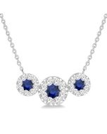 Past Present & Future Shine Bright Gemstone & Diamond Necklace
