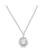 Élan Regalia Round Shape Bezel Set Diamond Pendant