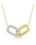 Paperclip Diamond Fashion Necklace