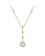 Dione Zofia Round Shape Shine Bright Diamond Necklace