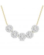 5 Stone Shine Bright Essential Diamond Necklace