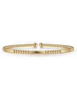 14K Yellow Gold Bujukan Open Bangle
