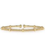 14K Yellow Gold Bujukan Split Bangle