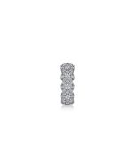 14K White Gold 13mm Diamond Earcuff Earring