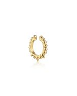 14K Yellow Gold Bujukan Bead Single Ear Cuff Earring