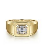 LuxIonLys VerVioCa 14K Yellow Gold Diamond Ring