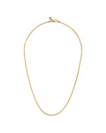 22 Inch 14K Yellow Gold Hollow Men's Wheat Chain Necklace