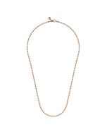22 Inch 14K Rose Gold 3mm Hollow Ball Chain Necklace