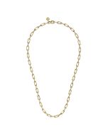 22 Inch 14K Yellow Gold Solid Faceted Men's Link Chain Necklace