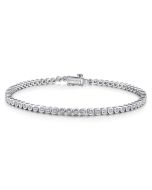 Calypso Harbor Fable 14K White Gold Bezel Set Diamond Tennis Bracelet