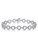 14K White Gold Diamond Tennis Bracelet