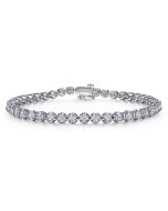 Calla Gleam Aura 14K White Gold Diamond Tennis Bracelet