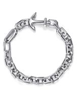 925 Sterling Silver Chain and Anchor Bracelet