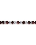 925 Sterling Silver and 6mm Tiger Eye Beaded Bracelet