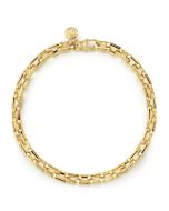 14K Yellow Gold Faceted Chain Bracelet