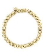 14K Yellow Gold Faceted Bead Bracelet