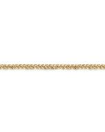14K Yellow Gold Men's Wheat Chain Bracelet